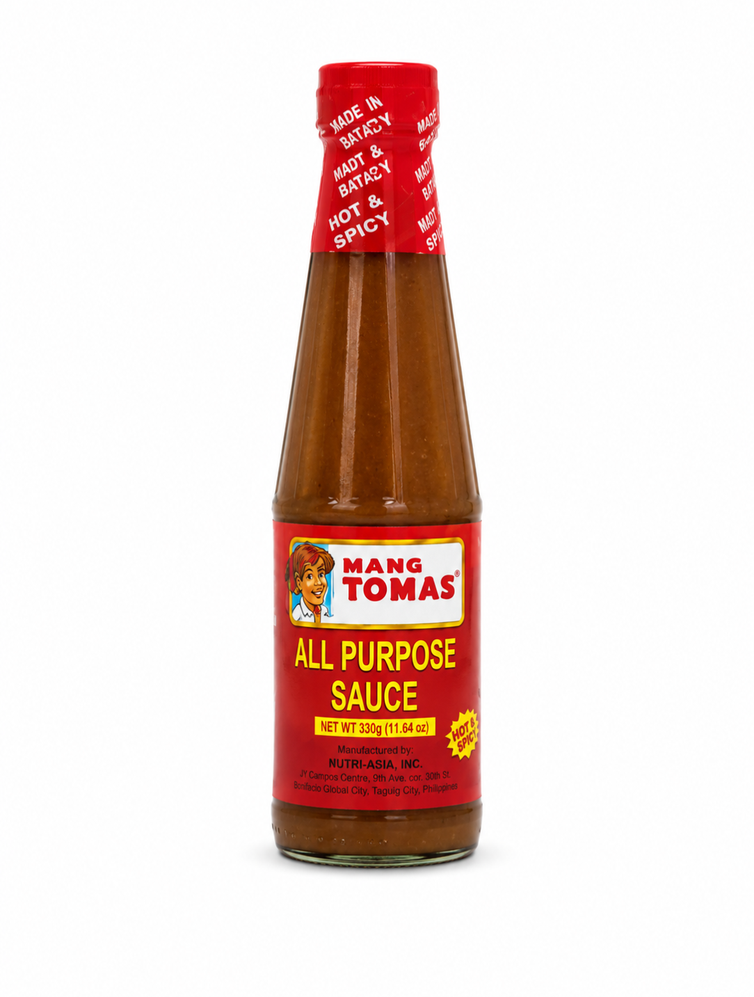 Mang Tomas All Purpose Sauce Hot & Spicy 330g bottle