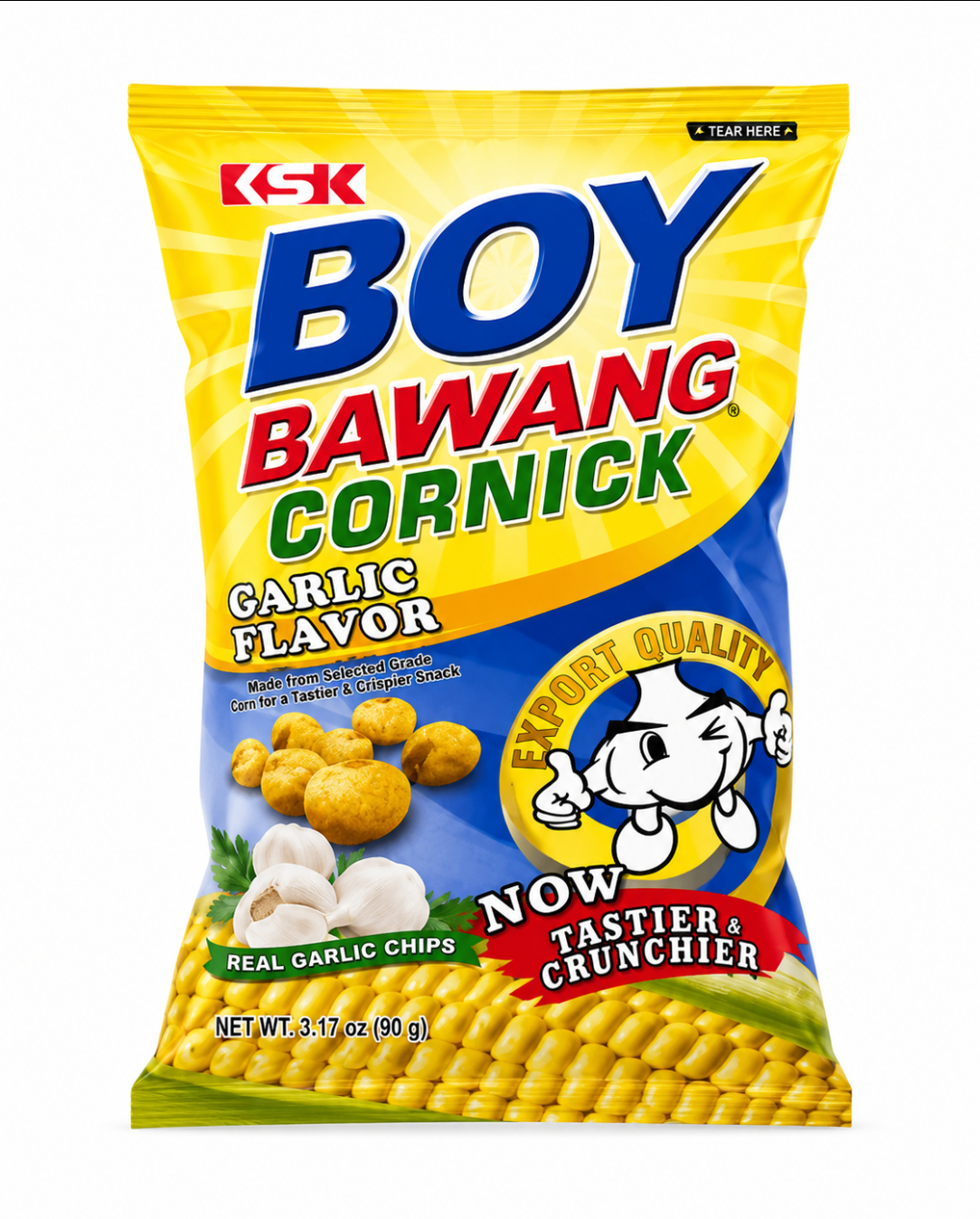 Boy Bawang Cornick Garlic Flavor 90g bag