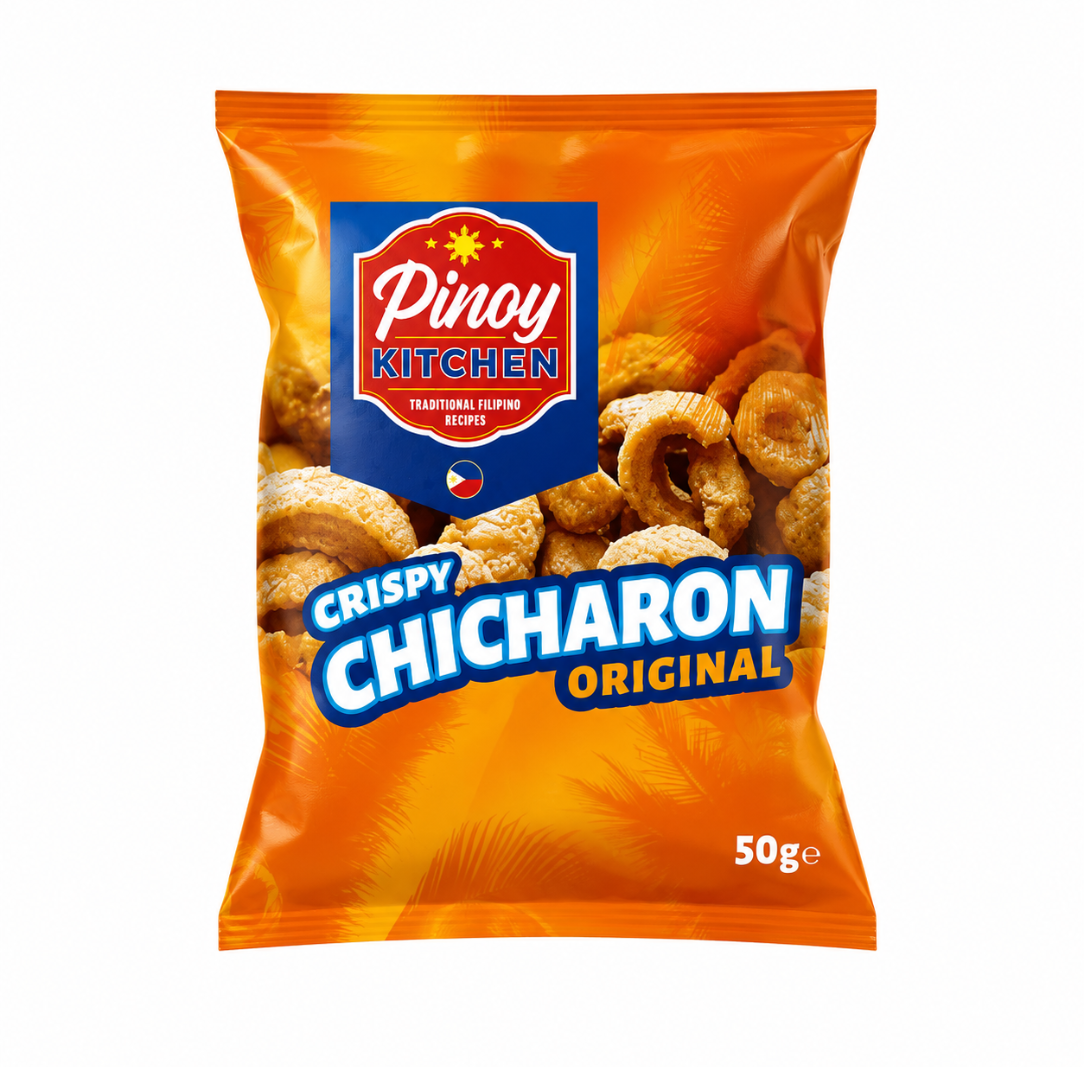 Pinoy Kitchen Crispy Chicharon Original 50g bag