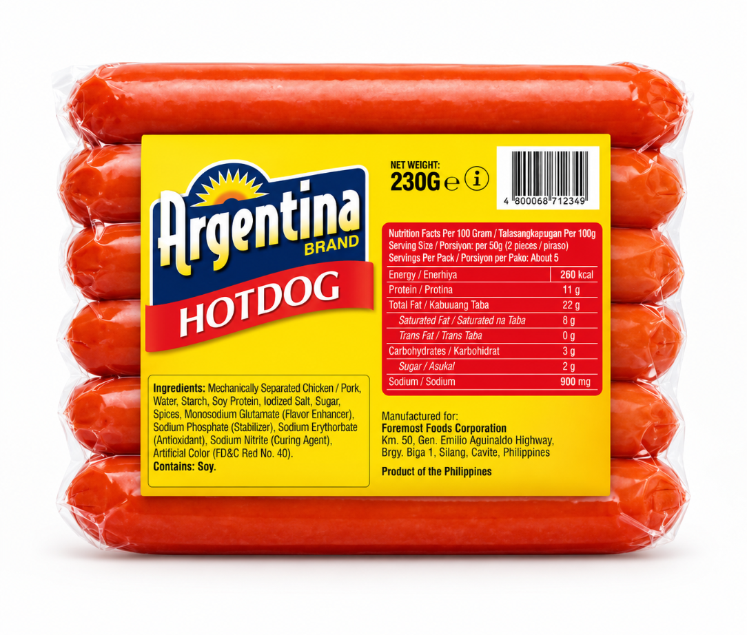 Argentina Brand Hotdog 230g