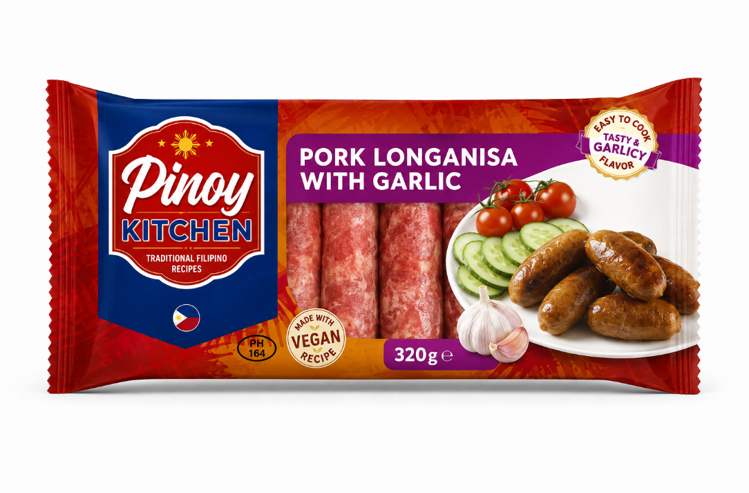 Pinoy Kitchen Pork Longanisa with Garlic 320g