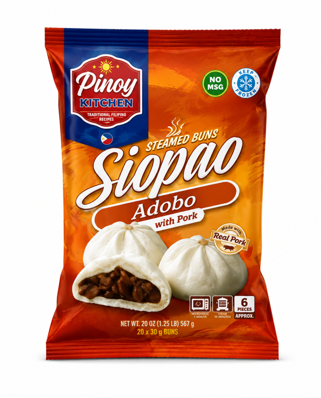 Pinoy Kitchen Siopao Adobo with Pork 300g