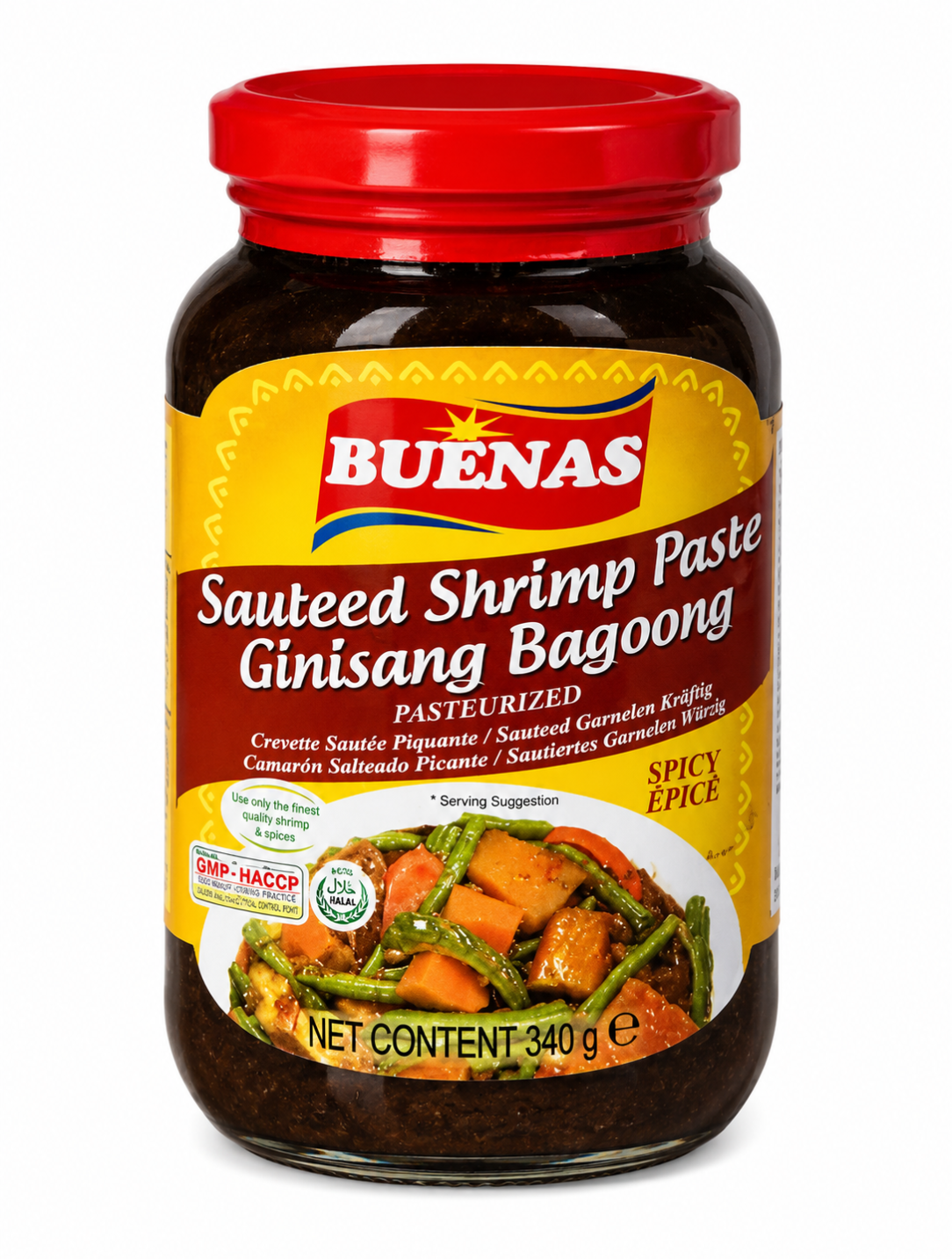 Buenas Ginisang Bagoong Sauteed Shrimp Paste Spicy 340g