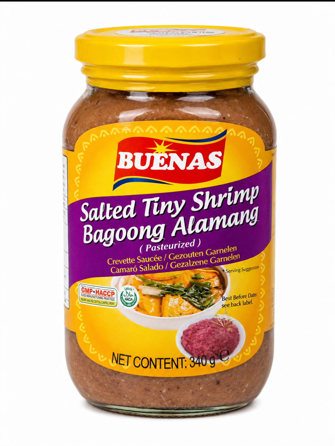 Buenas Bagoong Alamang Salted Tiny Shrimp 340g