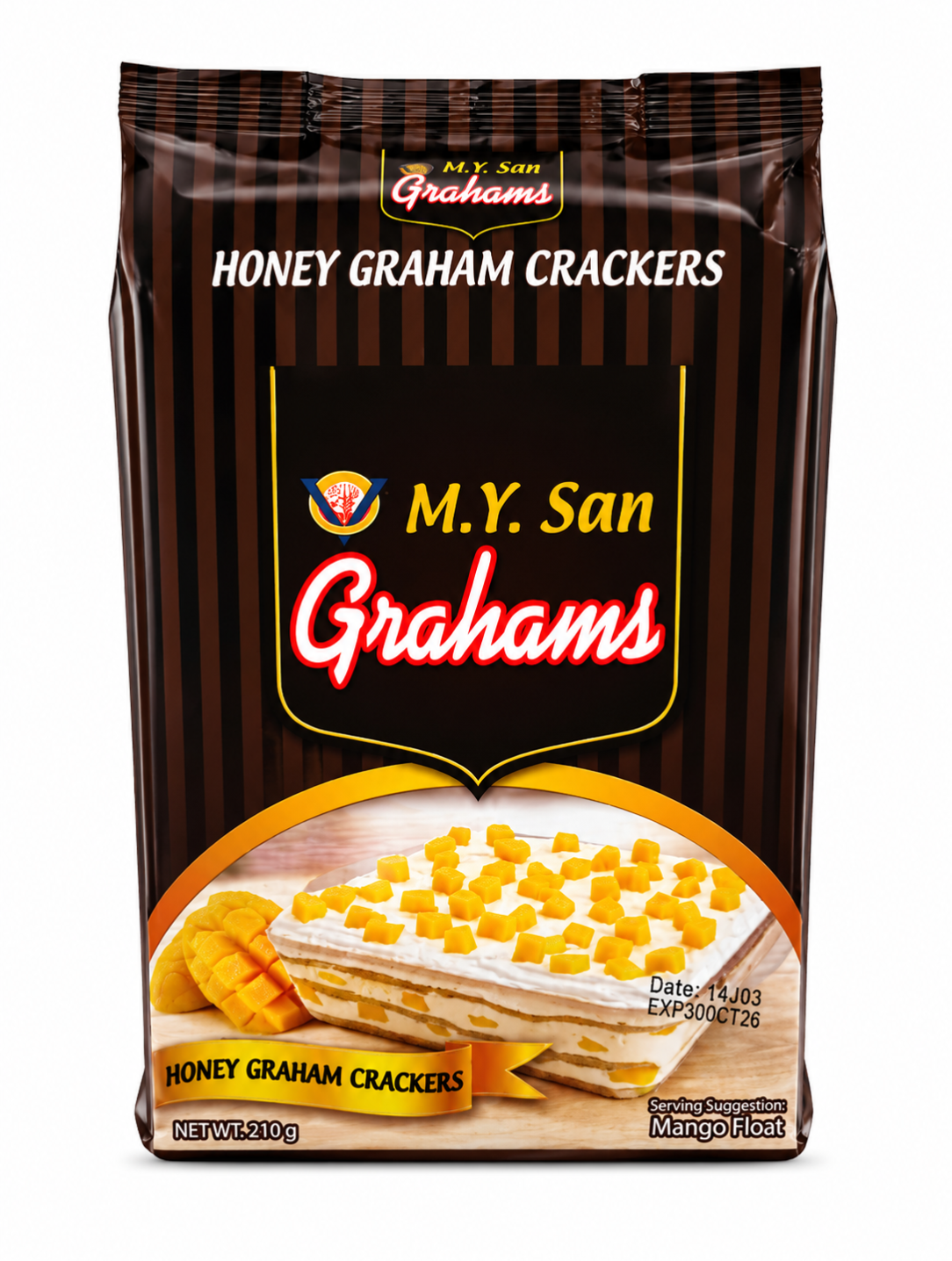 M.Y. San Grahams Honey Graham Crackers 210g