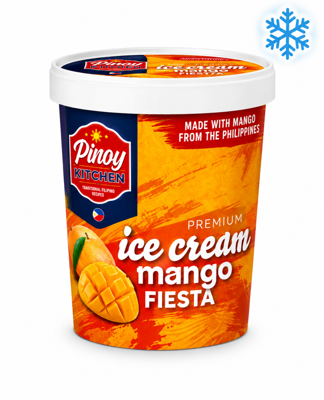 Pinoy Kitchen Premium Ice Cream Mango Fiesta 500ml
